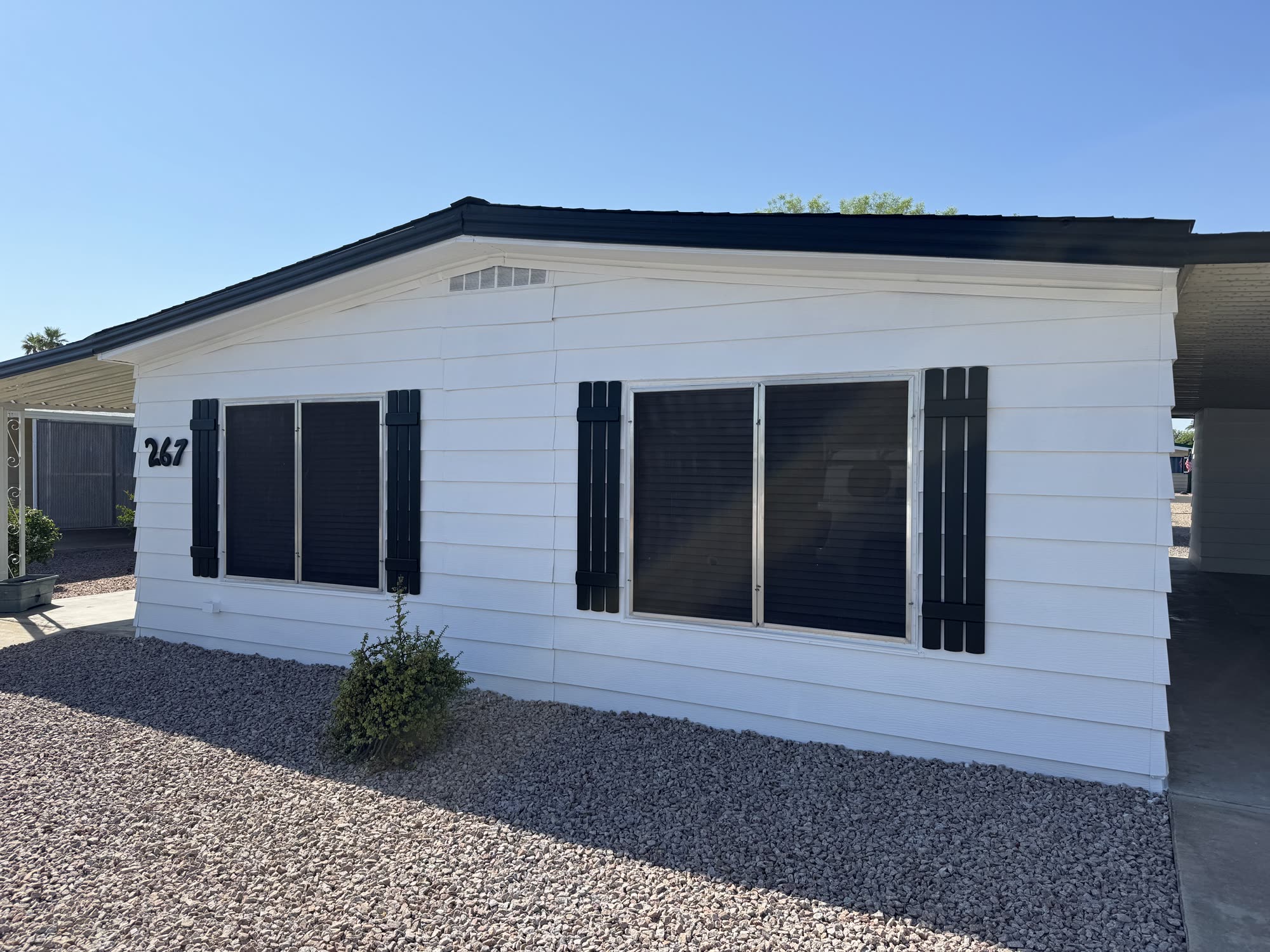 New seamless gutters installed on a Phoenix valley home