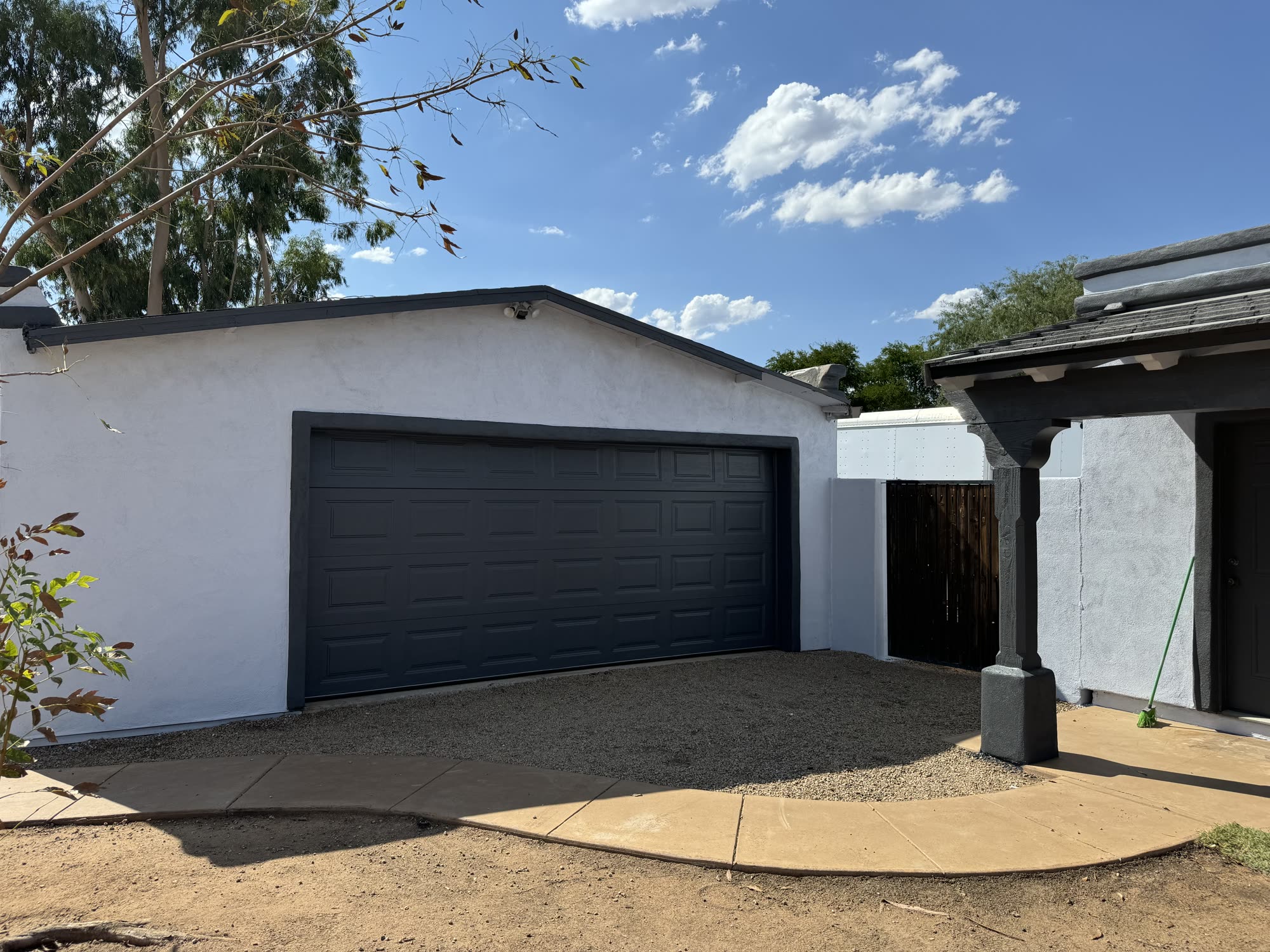 Wood fascia and trim work on an Arizona home